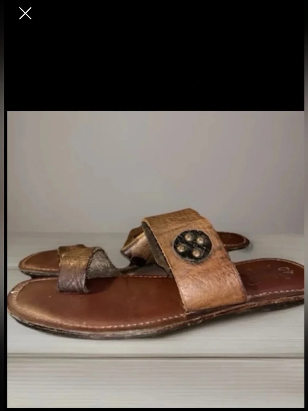 Ghanaian brand Heel The World (HTW) Handcrafted leather Sandals, Men’s size 7.5